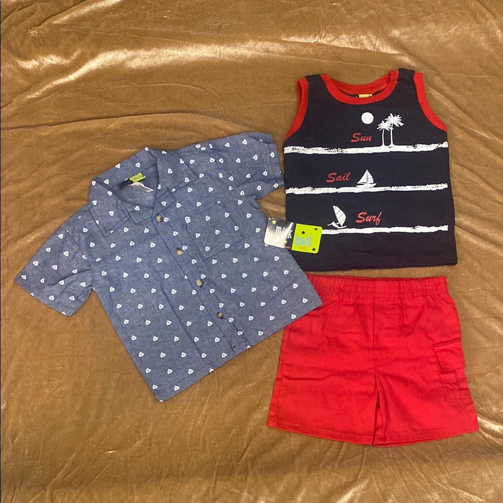 Mick Mack Boys Sail Boat Set